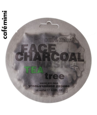 Maseczka do twarzy Bambusowy węgiel drzewny i drzewo herbaciane 10 ml - CAFE MIMI